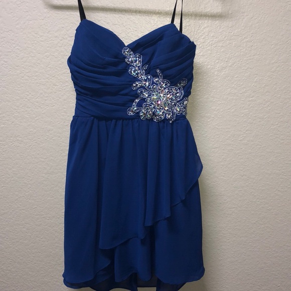 B Darlin Semi Formal Strapless Dress - Picture 2 of 3